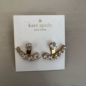 Kate Spade dainty sparklers ear jacket earrings